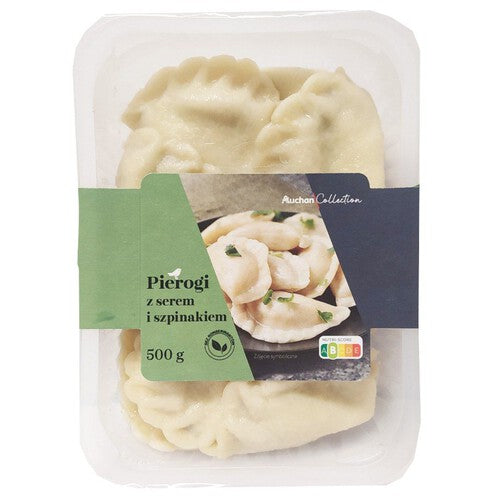 Pierogi z serem i szpinakiem Auchan 500 g