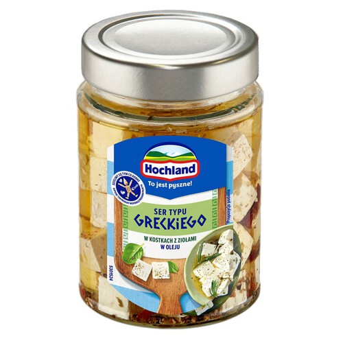 Ser sałatkowy typu greckiego z papryką i oliwkami  Hochland 300 g