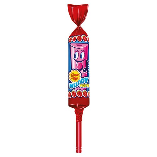 Melody Pops Lizak o smaku truskawkowym Chupa Chups 15 g