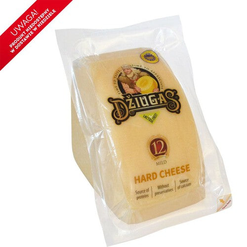 Ser twardy dojrzewający 12m plastry Dziugas na wagę ok. 250 g