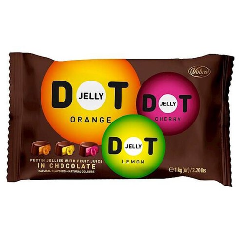 Galaretki w czekoladzie z nadzieniem owocowym Vobro 1 kg